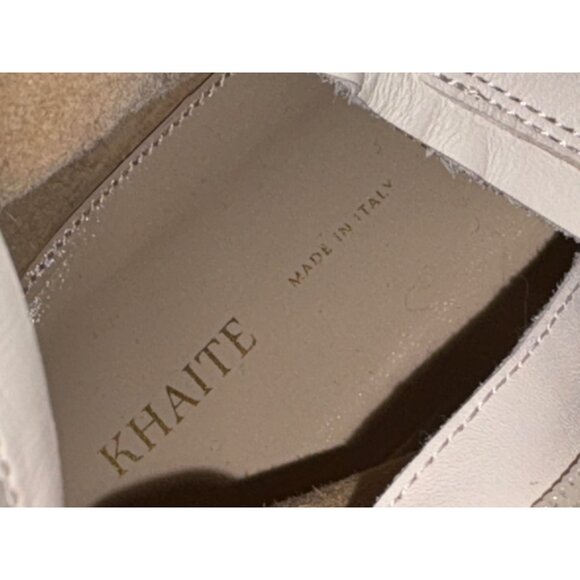 KHAITE Marfa Classic Flat Over The Knee Boots in Off White 41 Womens Thigh High - Picture 6 of 16